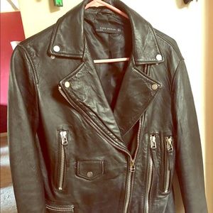 Leather coat